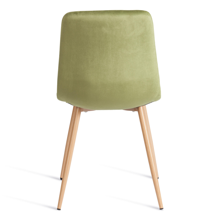Стул CHILLY (mod. JSC-220) Велюр/металл , 44,5х52,5х88 см, Green (зеленый) HLR54 / натуральный фото 8