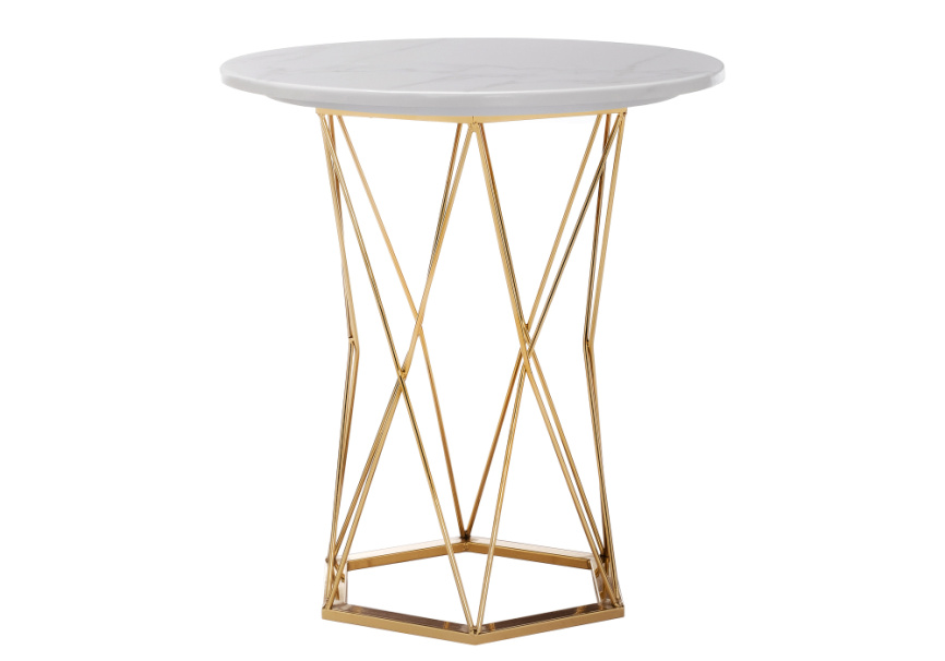 Стол деревянный Melan white / gold фото 2