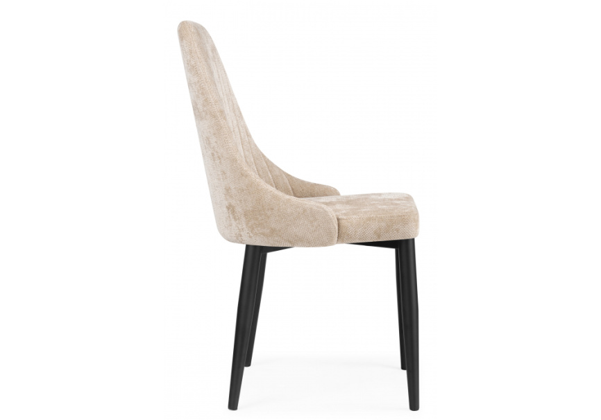 Стул на металлокаркасе Kora black / beige фото 4
