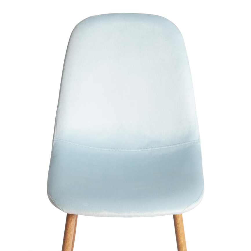 Стул BREEZE (mod. 4724) Велюр/металл , 44 х 53 х 87 см, Aquamarine (аквамарин) HLR16 / натуральный фото 3