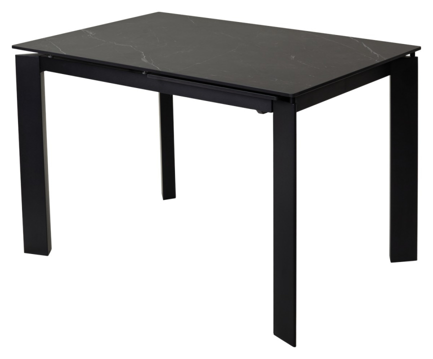 Стол CORNER 120 MATT BLACK MARBLE SOLID CERAMIC / BLACK, ®DISAUR фото 4