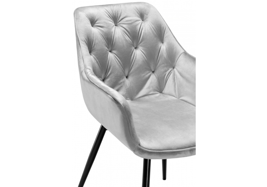 Стул на металлокаркасе Remo light gray фото 6