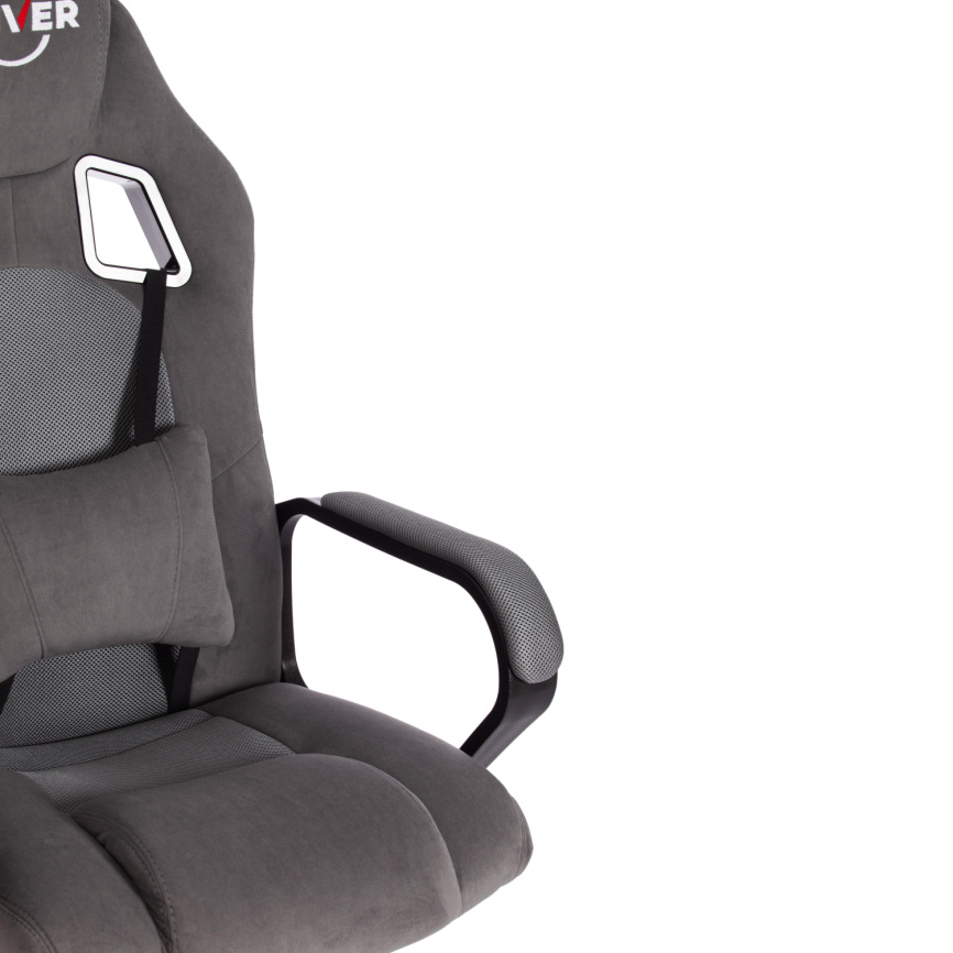 Кресло Драйвер/Driver (22) флок/ткань, серый/серый, 29/TW-12 фото 12