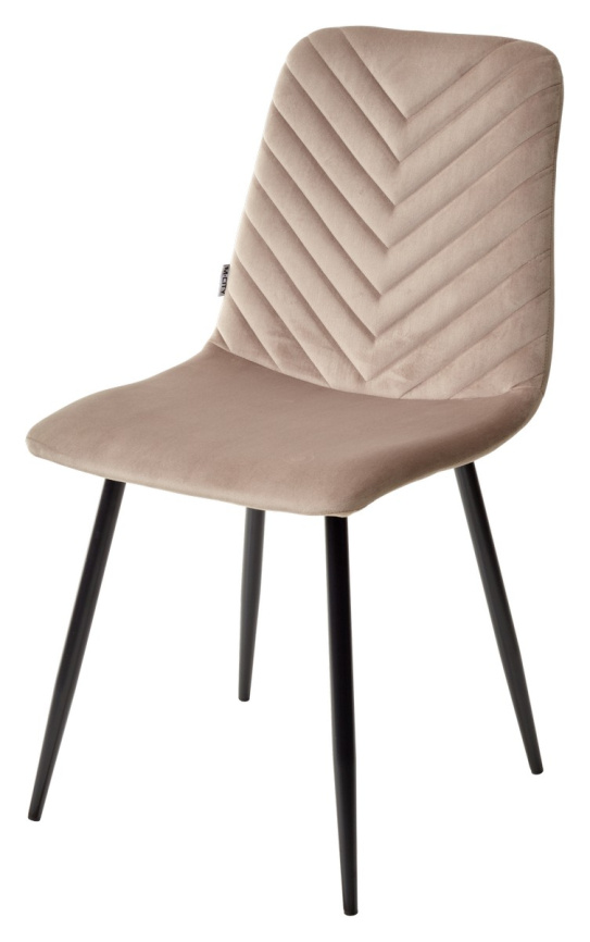 Стул DUKE BLUVEL-40 BEIGE, велюр / черный каркас М-City фото 1