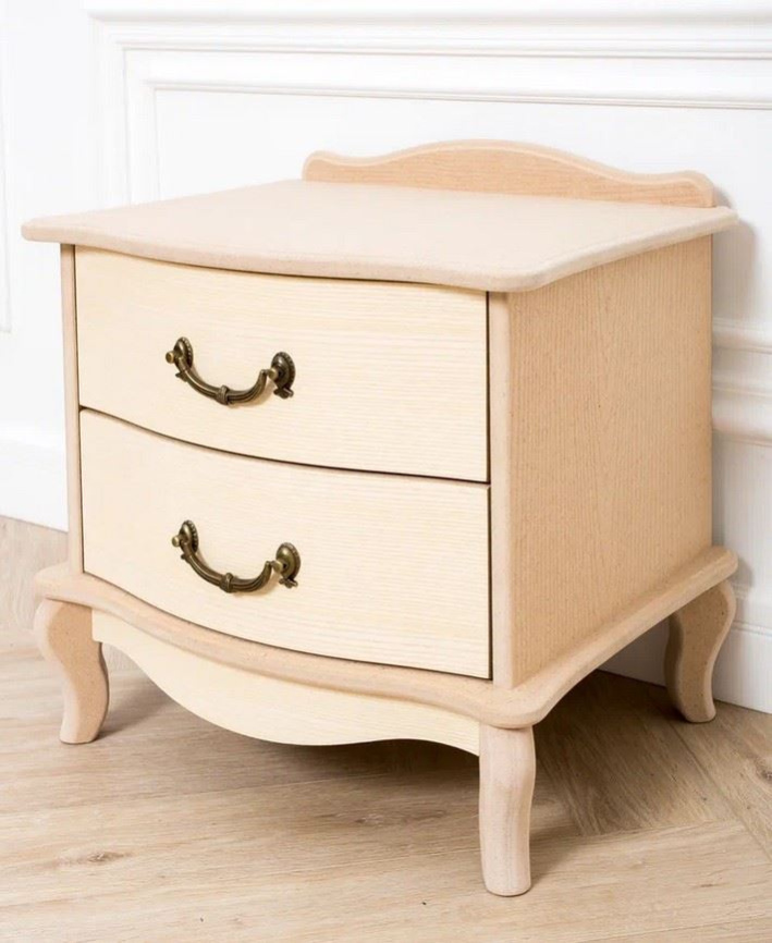 Тумбочка прикроватная "Джульетта" 2 ящ. (без покраски) Вис фото 1