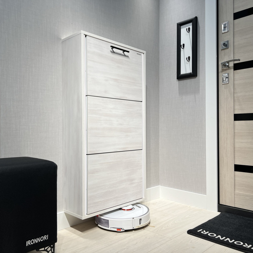 Обувница ЛАЙТ 3 МП (Выбеленное дерево / Выбеленное дерево) фото 3