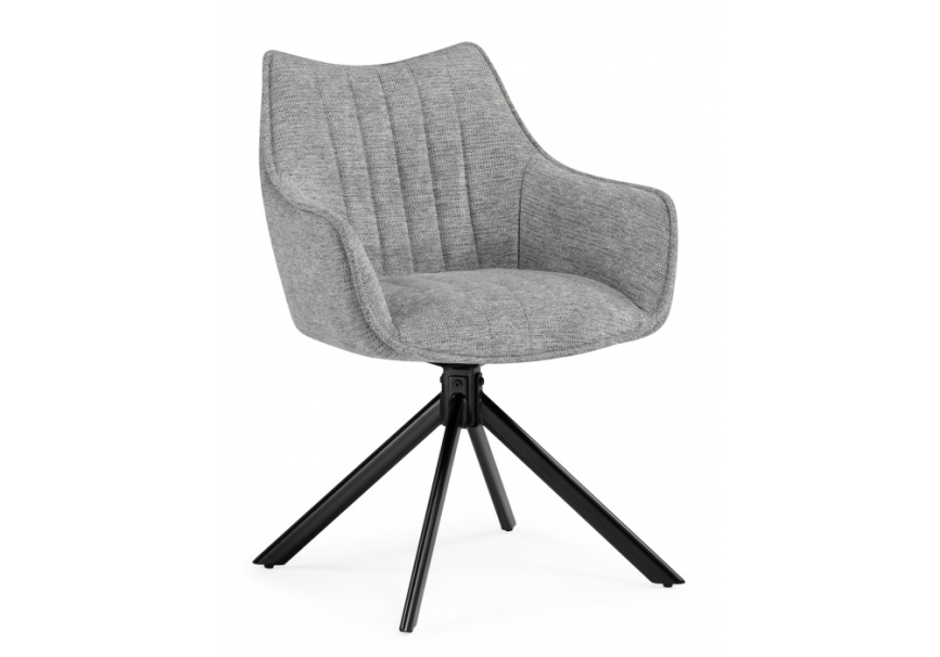 Стул на металлокаркасе Denever gray / black фото 1