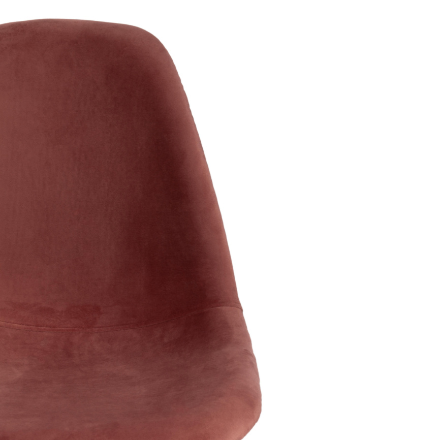 Стул Cindy Soft/Синди Софт (мод. C1021F1) вельвет/дерево бук, 53х45х81см, коралловый /натуральный фото 6