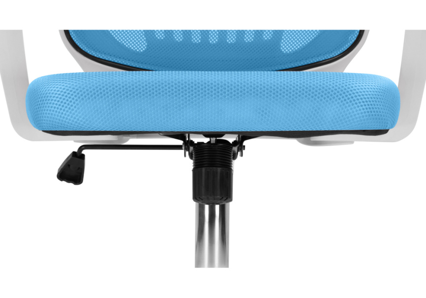 Компьютерное кресло Ergoplus blue / white фото 9