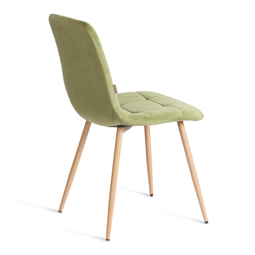 Стул CHILLY (mod. JSC-220) Велюр/металл , 44,5х52,5х88 см, Green (зеленый) HLR54 / натуральный фото 4