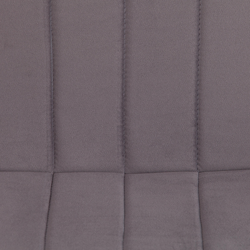 Стул ARC  Велюр/металл , 46 х 52 х 88 см, темно-серый/черный фото 7