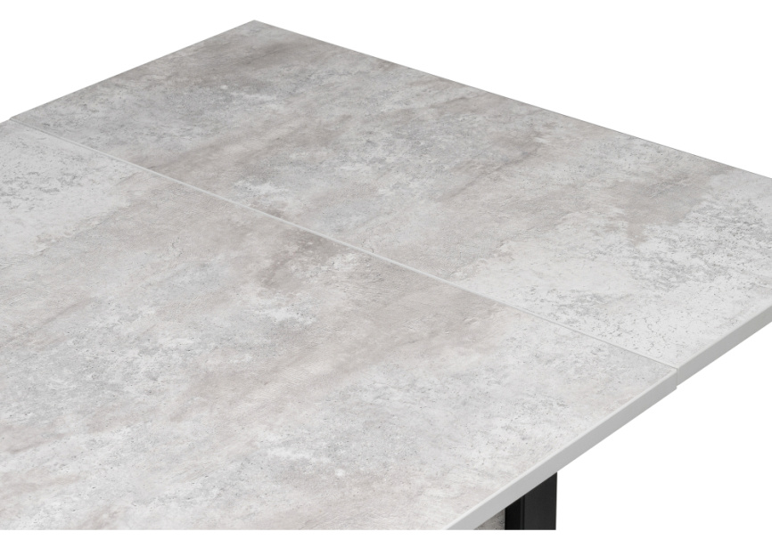 Стол деревянный Форли бетон / черный матовый фото 9