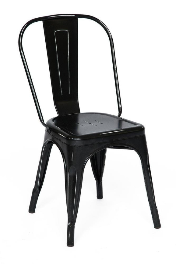 Стул LOFT CHAIR (mod. 012) / 1 шт. в упаковке металл, 45*35*85см, черный/black vintage фото 1