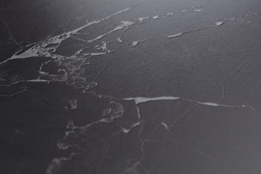 Стол RIVOLI 140 MATT BLACK MARBLE SOLID CERAMIC / BLACK, ®DISAUR фото 3