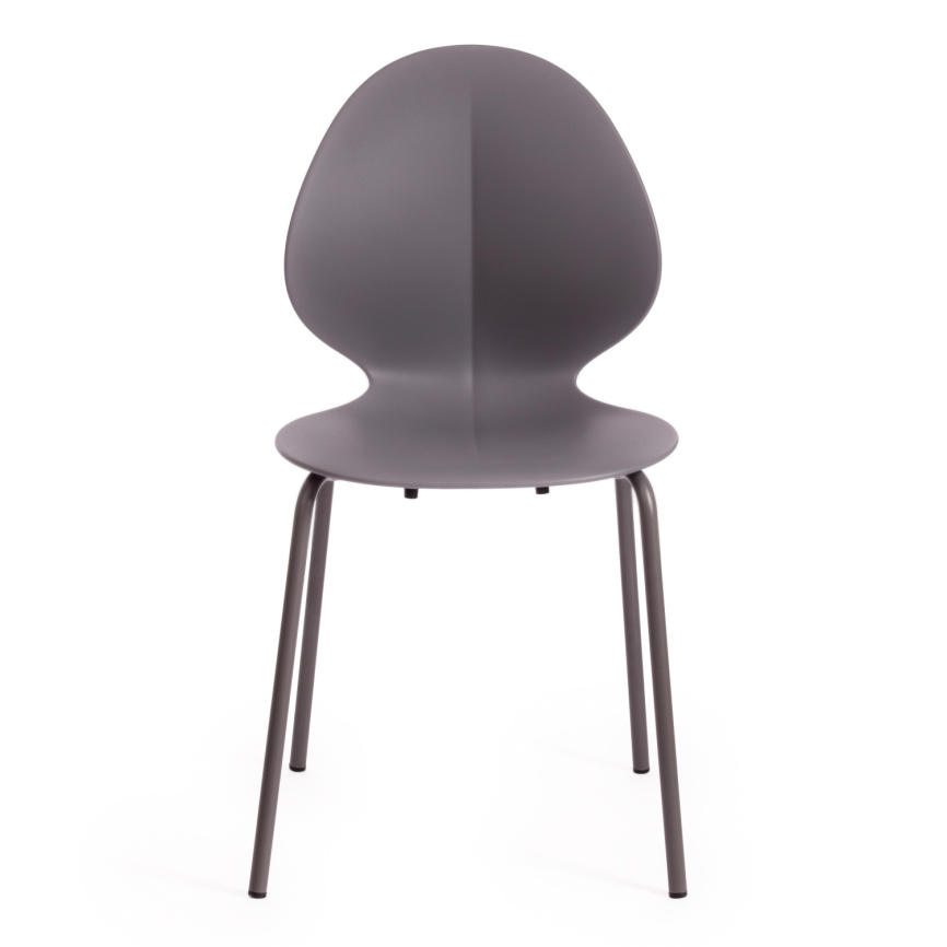 Стул EBAY (mod 03)  металл/пластик, 52x46x83.5, серый фото 5