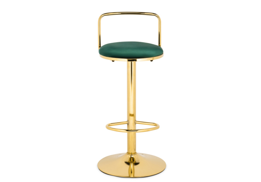 Барный стул Lusia green / gold фото 2