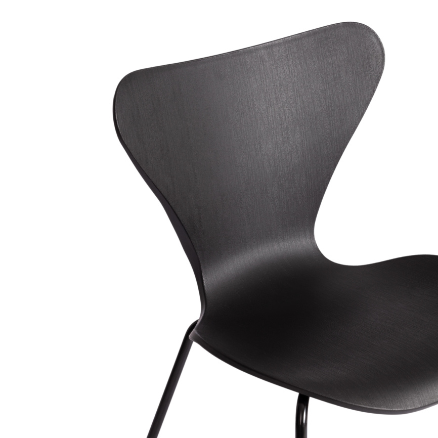 Стул Якобсен/Jacobsen (мод.DC 102-1) пластик/металл, 45х54.5х80см, черный/черный  фото 8