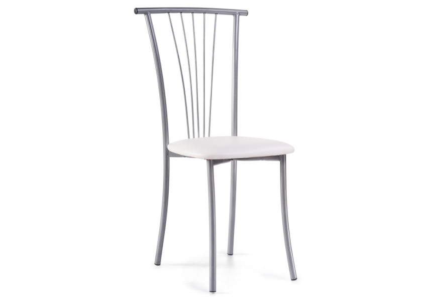 Стул на металлокаркасе Grigori белый полимер / светлый мусс фото 1