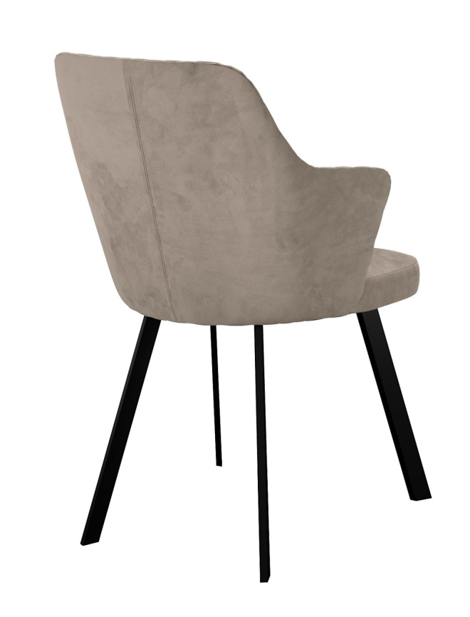 Стул DikLine 245 поворотный, К4 капучино, ножки черные фото 5