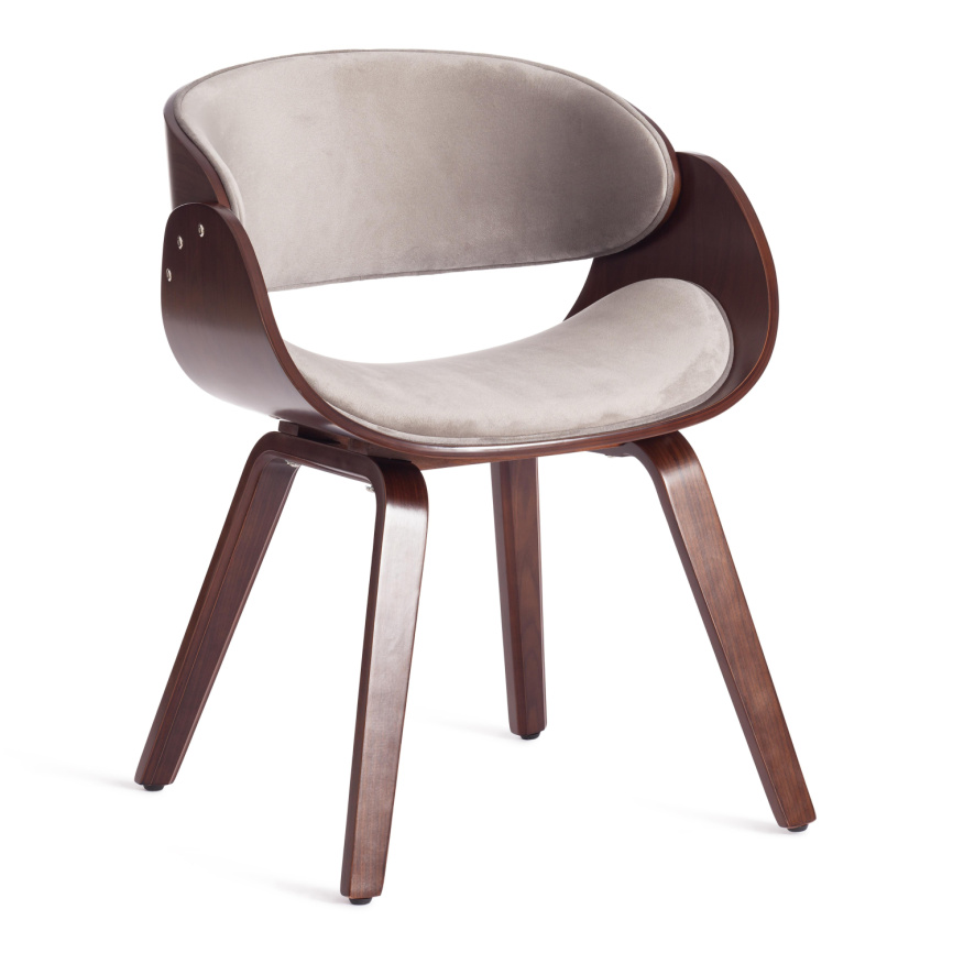 Стул Ландо/Lando (мод.8036) дерево/ткань, 59х53х75см, орех/серый фото 1