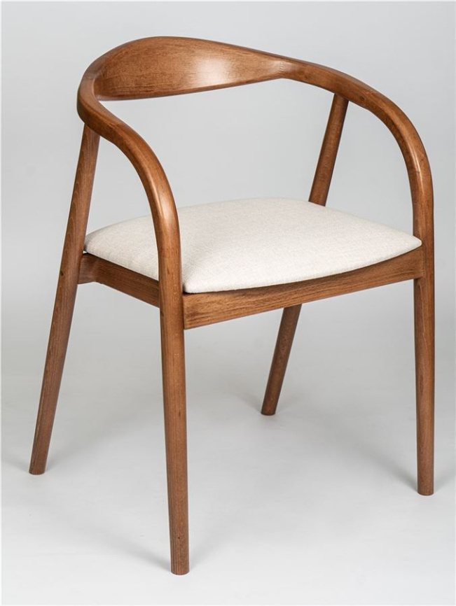 Полукресло венское Diona (светлый орех/ткань Тесла 01) фото 1