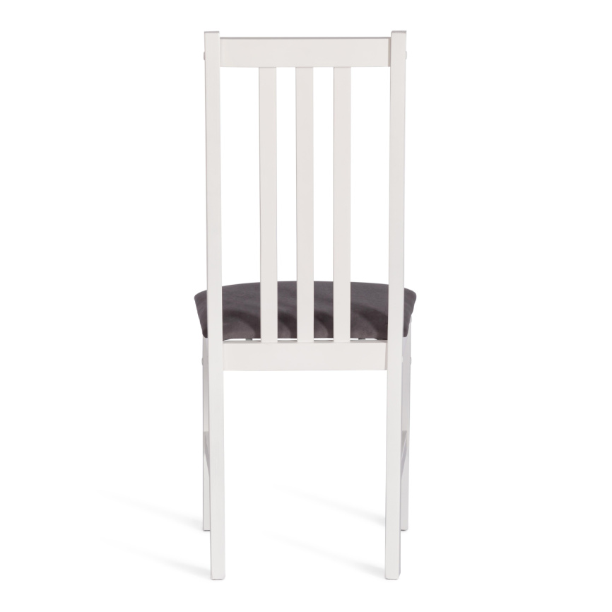 Стул Свиден/Sweden Многослойный березовый шпон, white/велюр серый фото 7