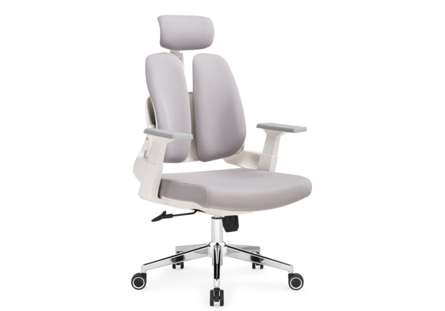 Компьютерное кресло Hiba gray / chrome фото 1