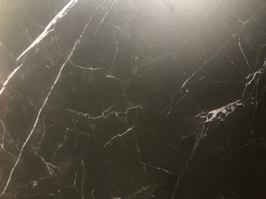 Стол CORNER 120 MATT BLACK MARBLE SOLID CERAMIC / BLACK, ®DISAUR фото 9