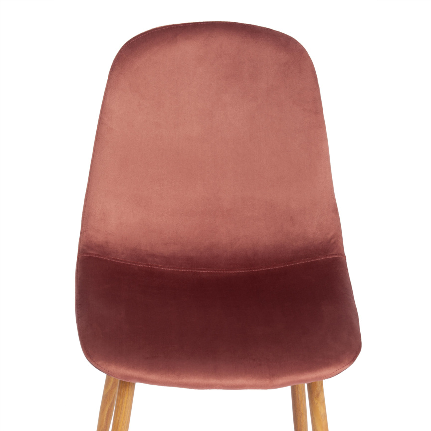 Стул BREEZE (mod. 4724) / 1 шт. в упаковке вельвет/металл, 44 х 53 х 87 см, Coral (коралловый) HLR44 фото 9