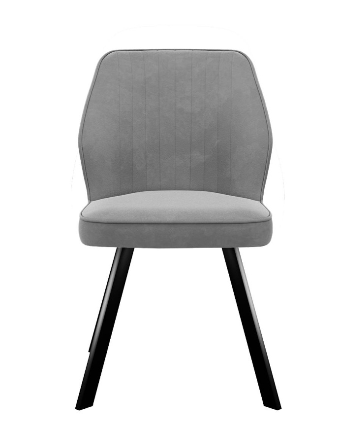 Стул DikLine 232 поворотный B22 GREY, ножки черные фото 2