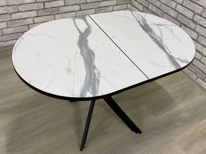 Стол Андромеда 2, Черный муар/Мрамор фото 10
