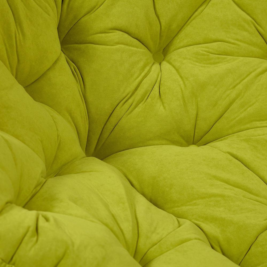 Матрац для кресла Папасан/Papasan (23/01) флок, олива, 23, 125х125х15см фото 5