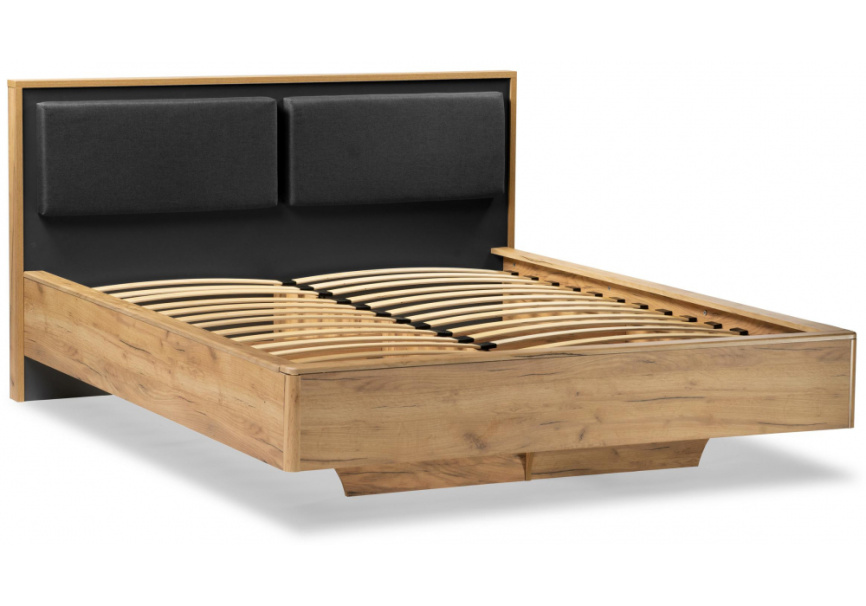 Кровать Клауд 140х200 парящая дуб крафт золотой / антрацит фото 3