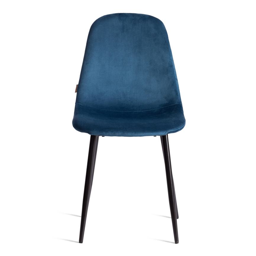 Стул BREEZE (mod. JSC-58) Велюр/металл , 44 х 53 х 86 см, Blue (синий) HLR63 / черный  фото 5