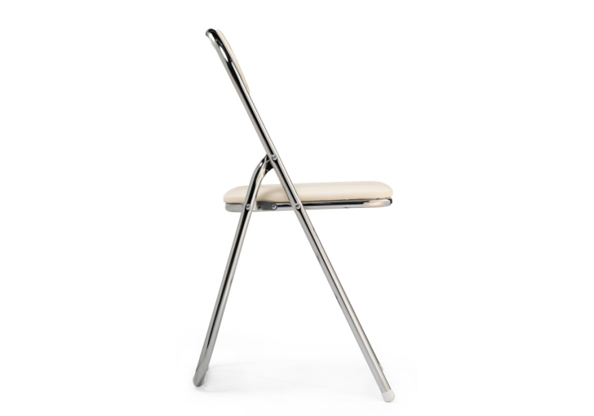 Стул на металлокаркасе Fold 1 складной beige / chrome фото 4