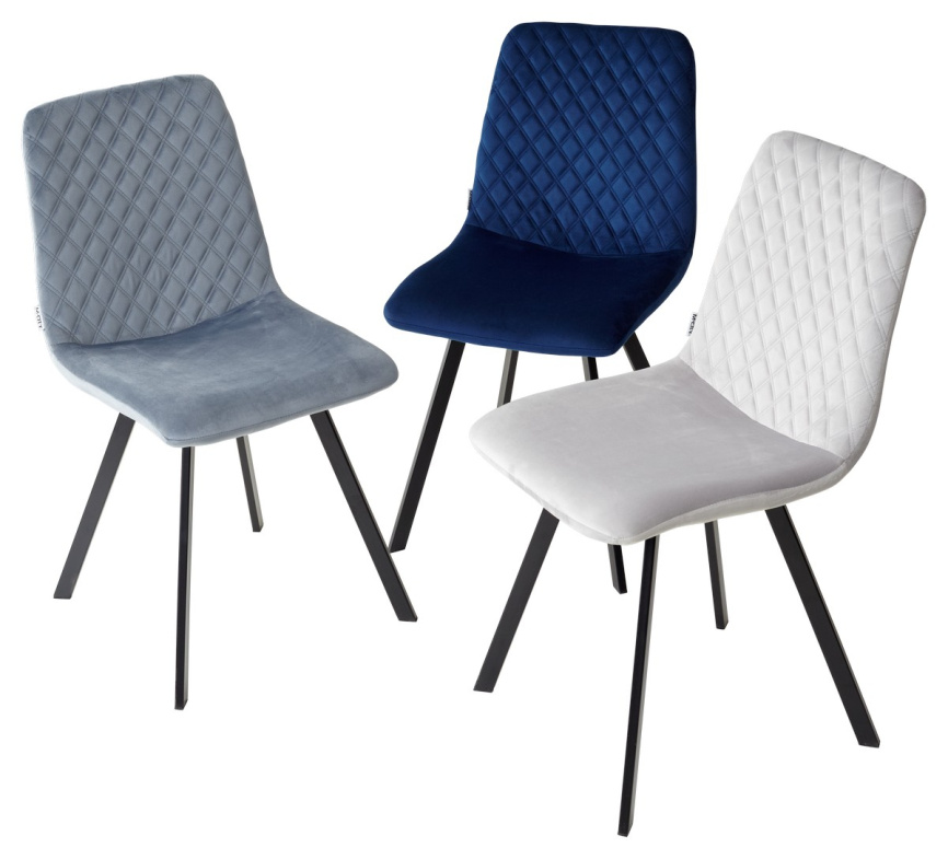 Стул DAIQUIRI BLUVEL-06 BLUE, велюр М-City фото 4
