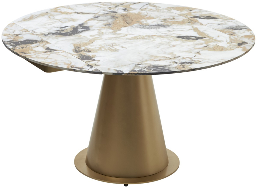 Стол TERAMO 135 GLOSS GRAND JADE SOLID CERAMIC, керамика, поворотн.механизм / Бронзовый, ®DISAUR фото 6