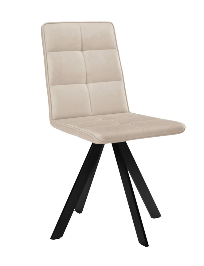 Стул DikLine 230 поворотный B03 BEIGE, ножки черные фото 1