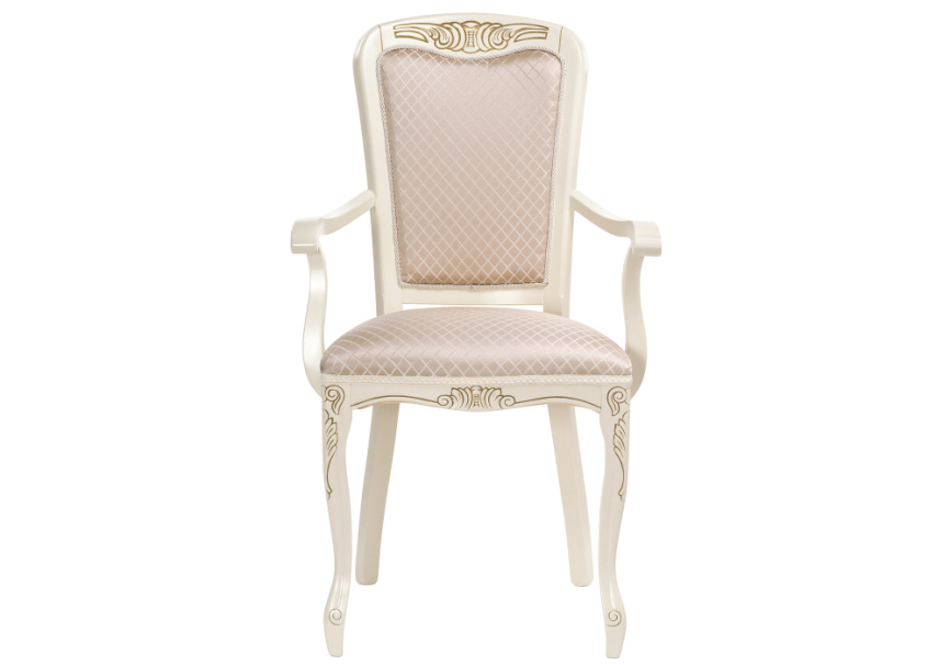 Стул деревянный Клето патина золото / ромб фото 3