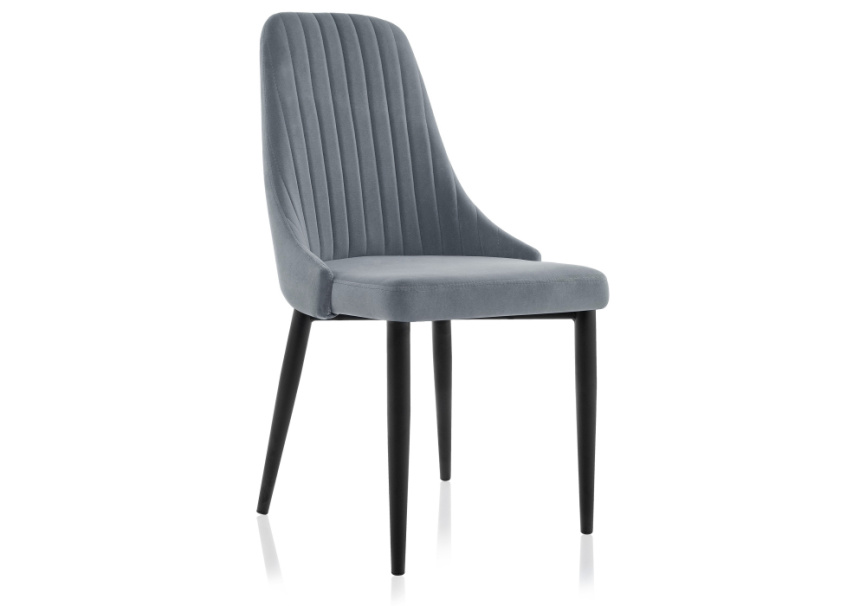 Стул на металлокаркасе Kora gray / black фото 1