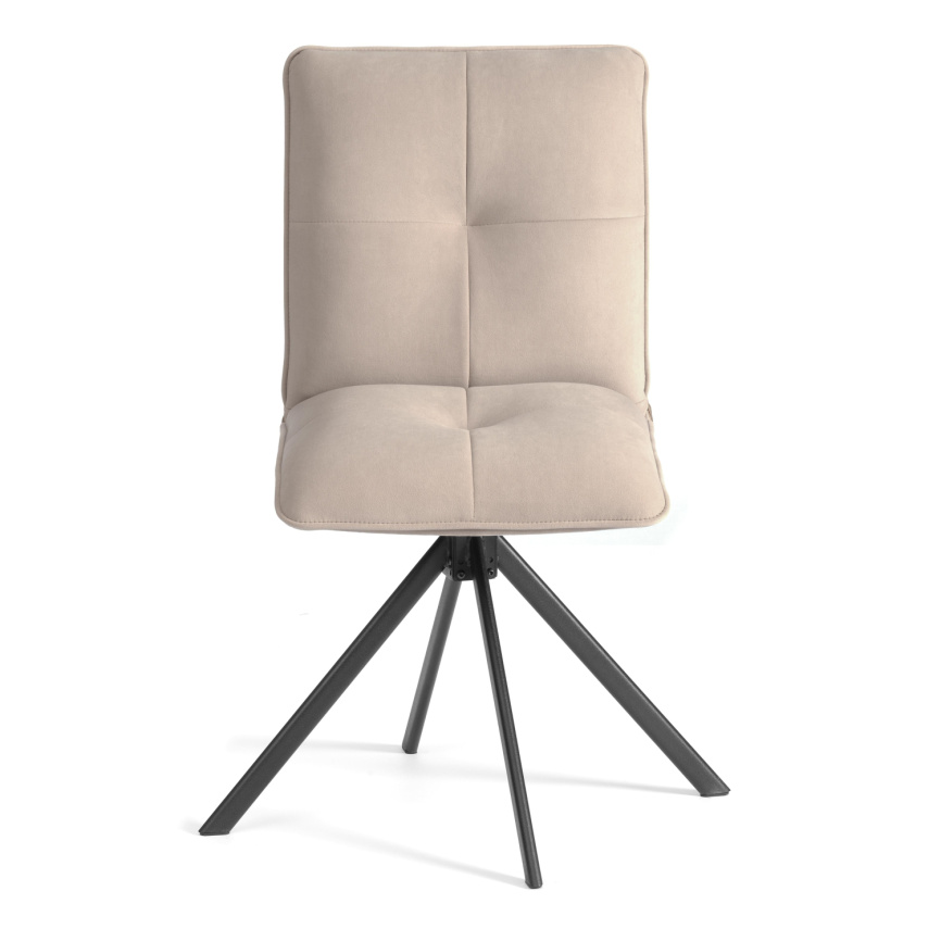 Стул обеденный Sweet поворотный механизм 360, велюр, бежевый, 7 фото 6