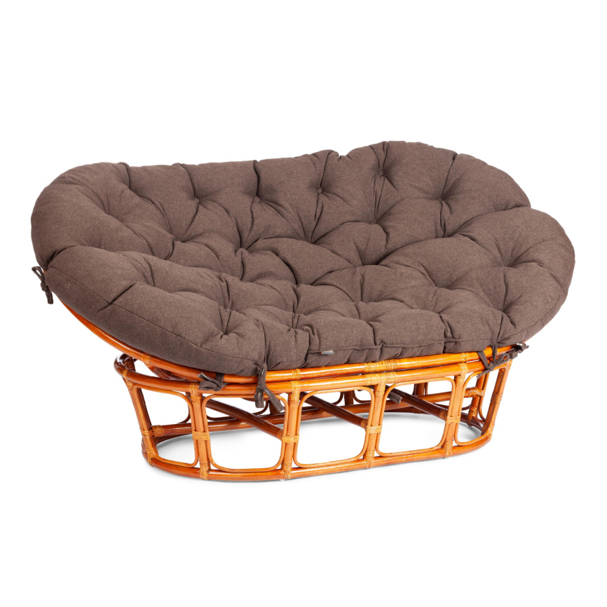 Диван MAMASAN/МАМАСАН 23/02 W /с подушкой/ подушка 182х119 см, 169х102х80 см, Honey (мед), ткань, ко фото 1