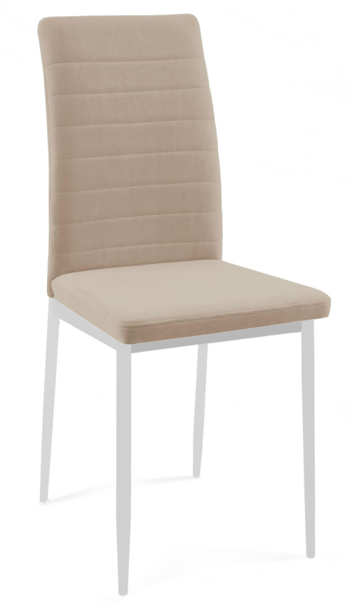 Стул DikLine ТЕКС каркас белый/ B03 BEIGE фото 1