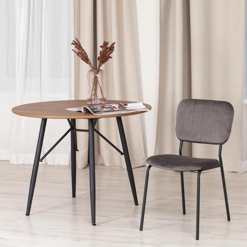 Стул Керол/Carol (мод.UC06)/1 шт. в упаковке металл, вельвет, 45 х 56 х 82 см, Light grey (светло-се фото 8