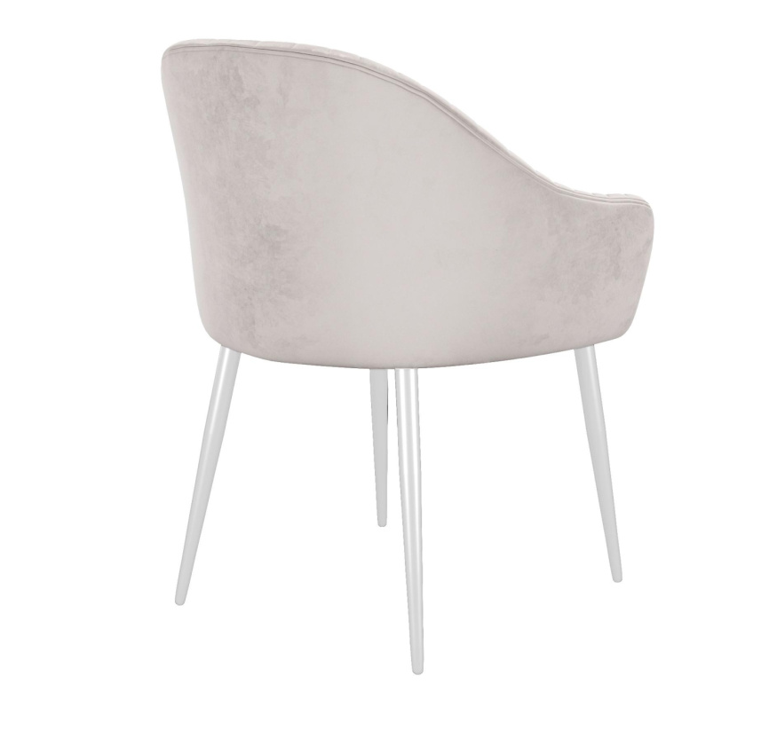Стул DikLine 440М C103 крем, ножки белые фото 4
