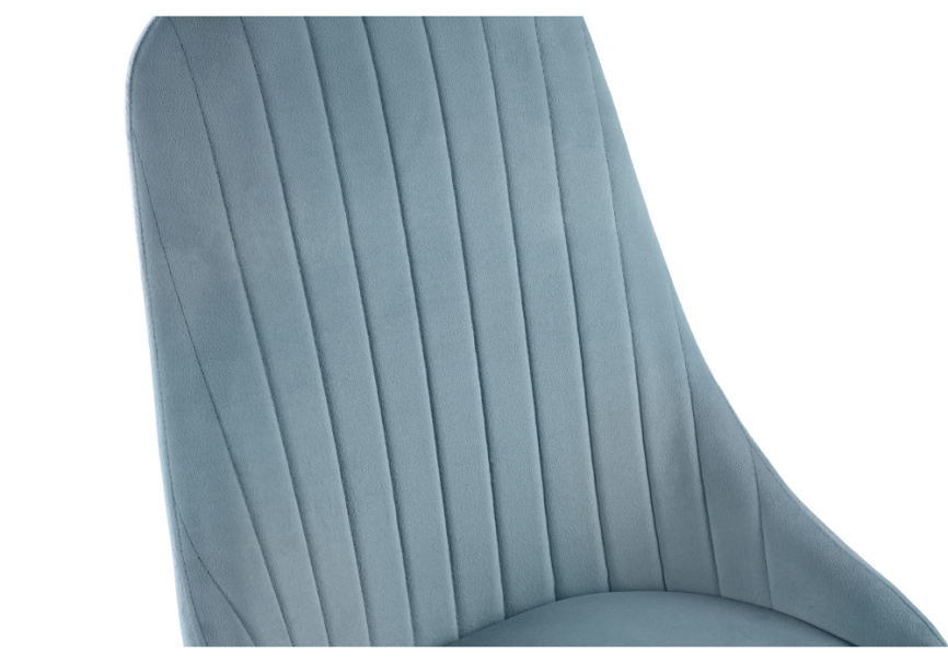 Стул на металлокаркасе Kora light blue / black фото 6