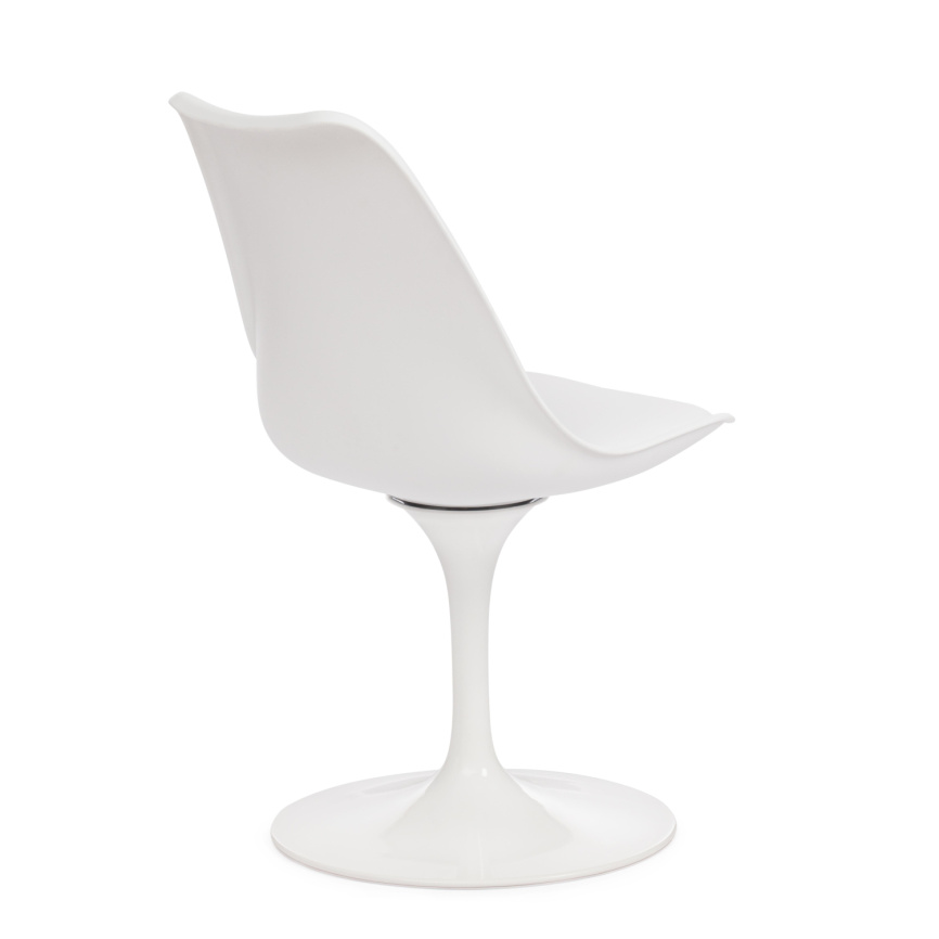 Стул Тулип Фэшн Чаир/Tulip Fashion Chair (мод.109) металл/пластик/, 48х55х81см, белый/белый фото 3