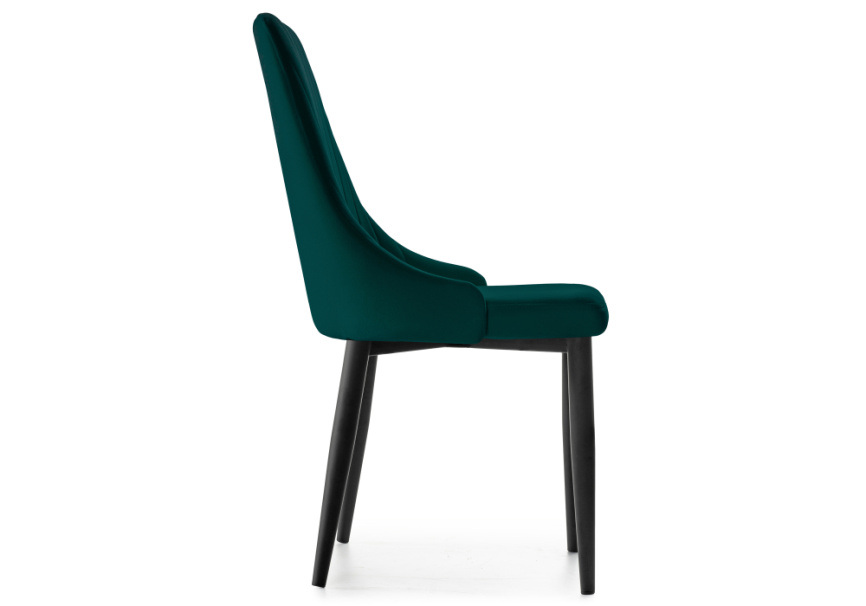 Стул на металлокаркасе Kora green / black фото 3