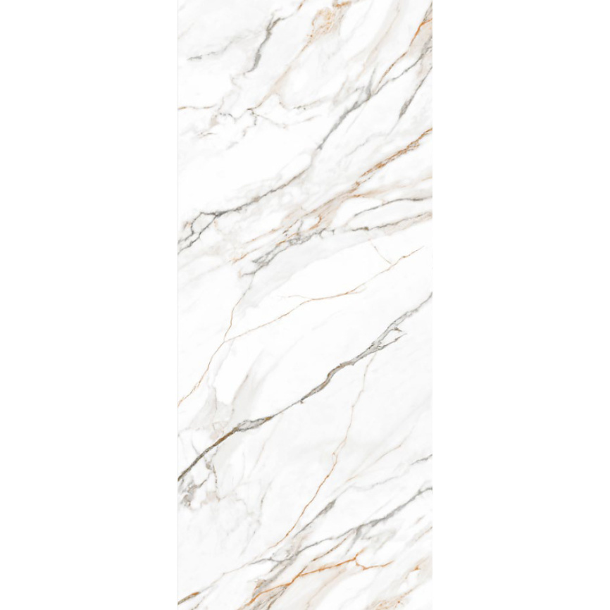 Стол АДАЖИО 115 КРУГЛЫЙ GILT WHITE, керамика / Латте каркас М-City фото 3