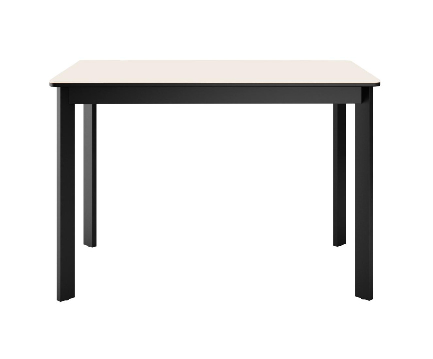 Стол DikLine LK110 Керамика Krater Perla (бежевый матовый) /подстолье черное/опоры черные фото 3